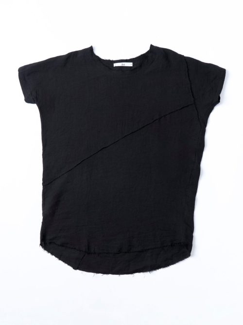 Daub Egg-Shaped Long Patchwork T-Shirt