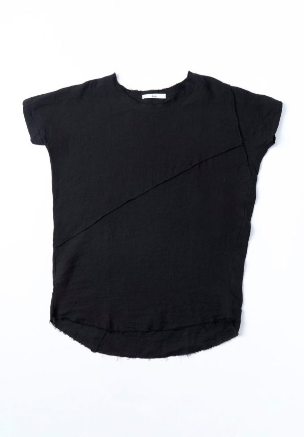 Daub Egg-Shaped Long Patchwork T-Shirt
