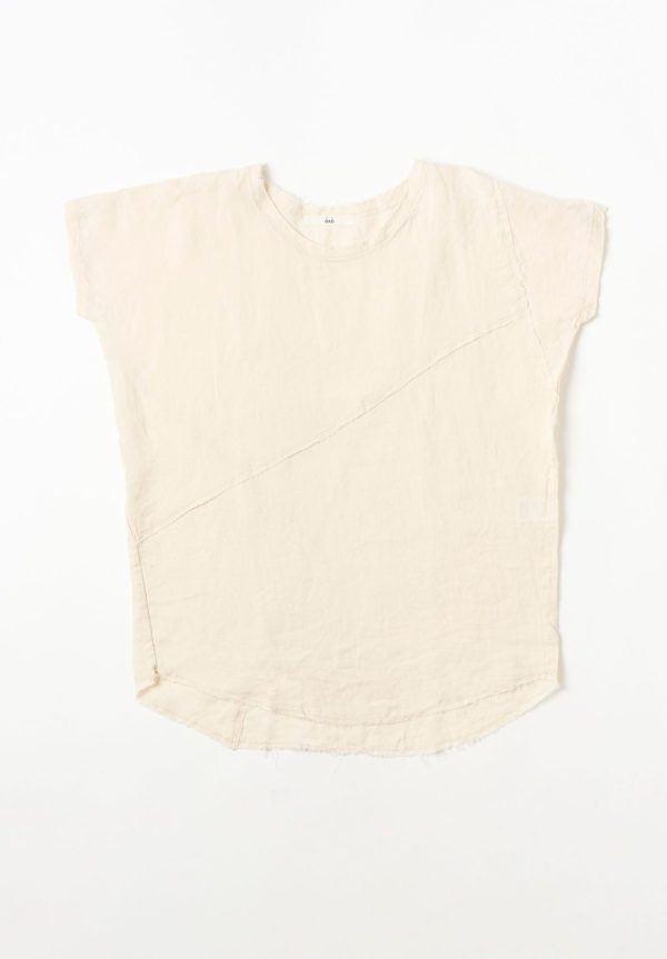 Daub Egg-Shaped Long Patchwork T-Shirt, view 3