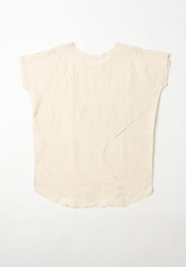 Daub Egg-Shaped Long Patchwork T-Shirt, view 2