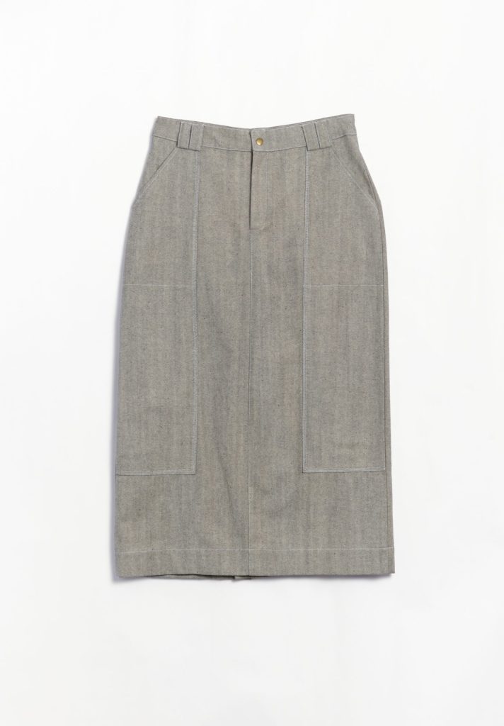 Carla Fernandez Gap Denim Skirt
