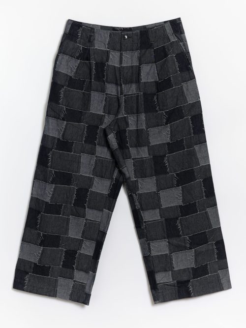 Kuon Boro Jacquard Wide Trousers