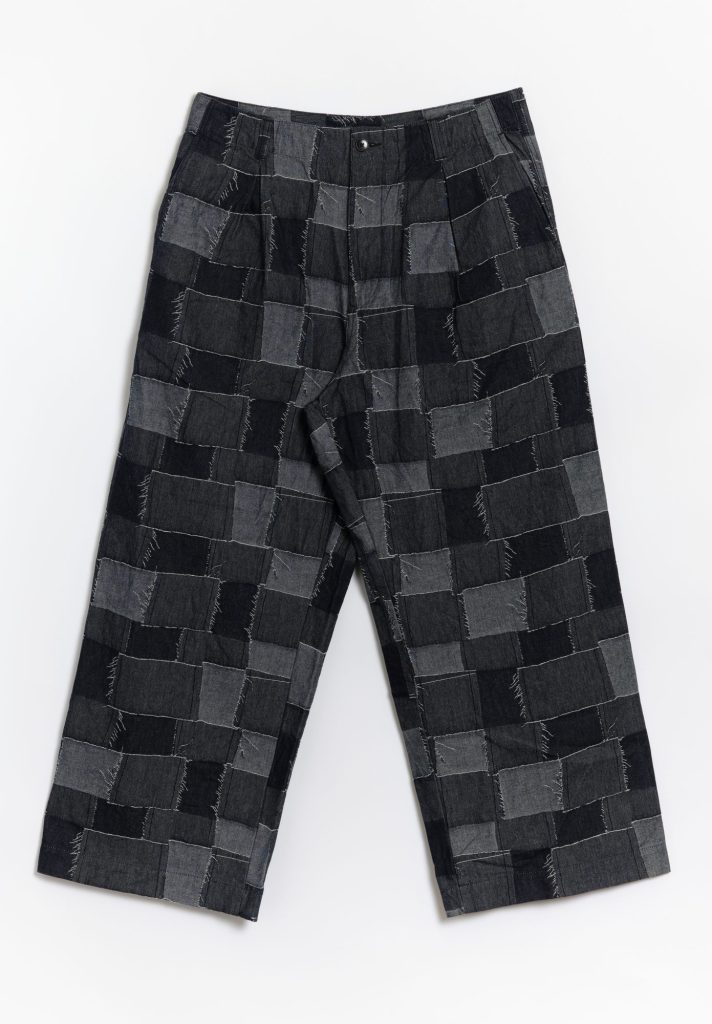 Kuon Boro Jacquard Wide Trousers