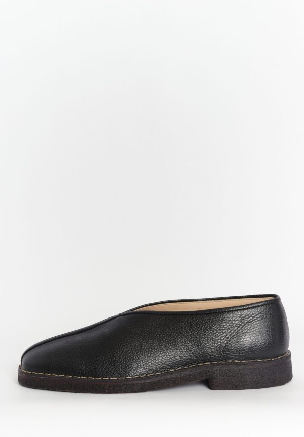 Lemaire Men's Piped Crepe Slippers - Black, view 3