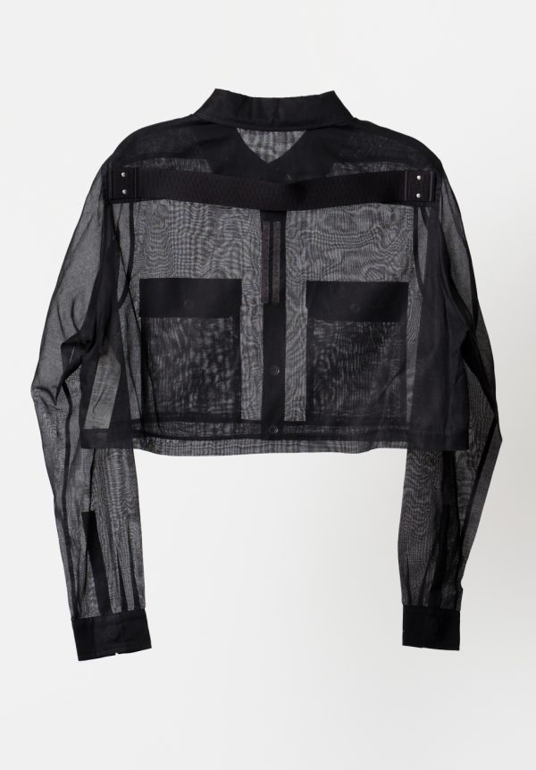 Rick Owens Cropped Outershirt, view 2