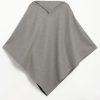 Carla Fernandez Poncho Galvón Gris Calado Negro, view 2