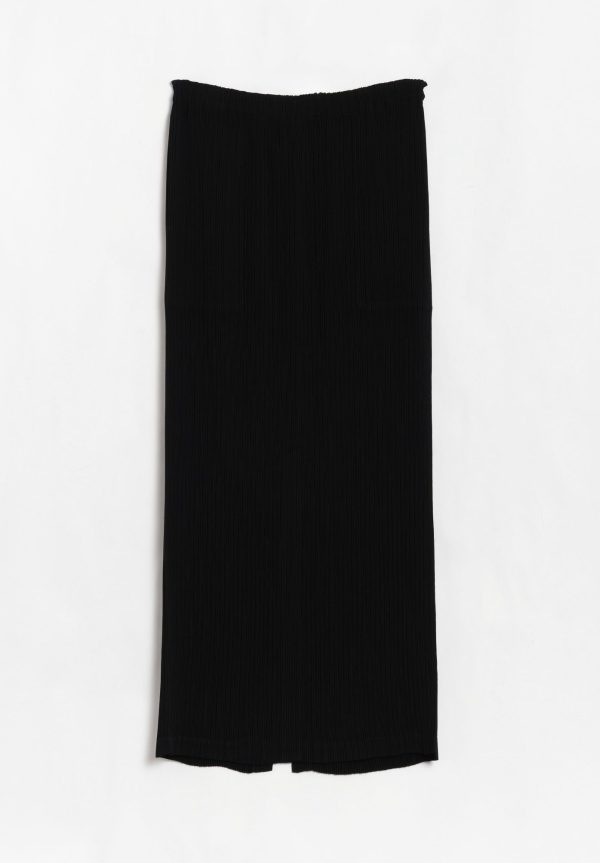 Issey Miyake Hatching Pleats Skirt- Black, view 2