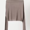 Rick Owens Maglia - Cropped Crater Knit, view 2
