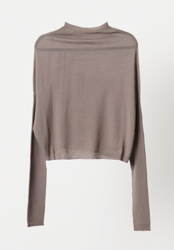 Rick Owens Maglia - Cropped Crater Knit, view 2