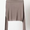 Rick Owens Maglia - Cropped Crater Knit