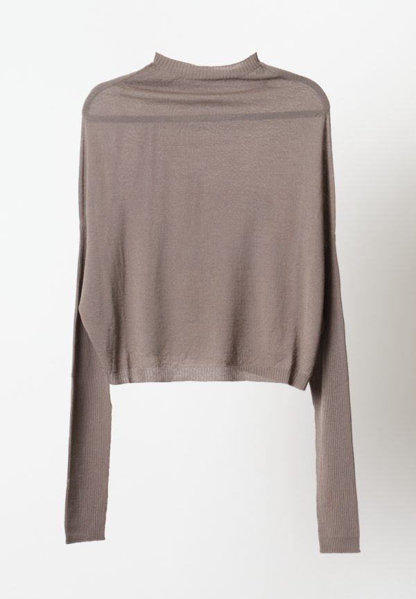 Rick Owens Maglia - Cropped Crater Knit