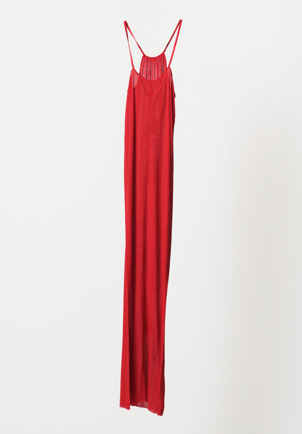 rick owens red dress 2024 Long - Dresses, Clothing - RIC104257 length cut and plain design make it a versatile addition to any wardrobe RICK OWENS | COLUMN DRESS