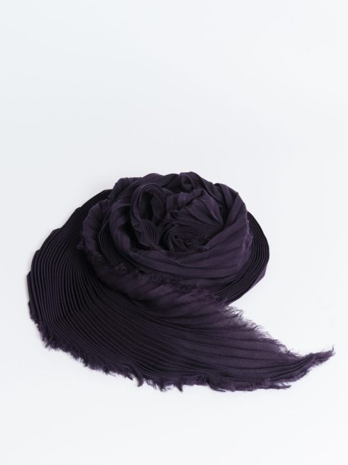 Issey Miyake Silk Wool Pleats Stole