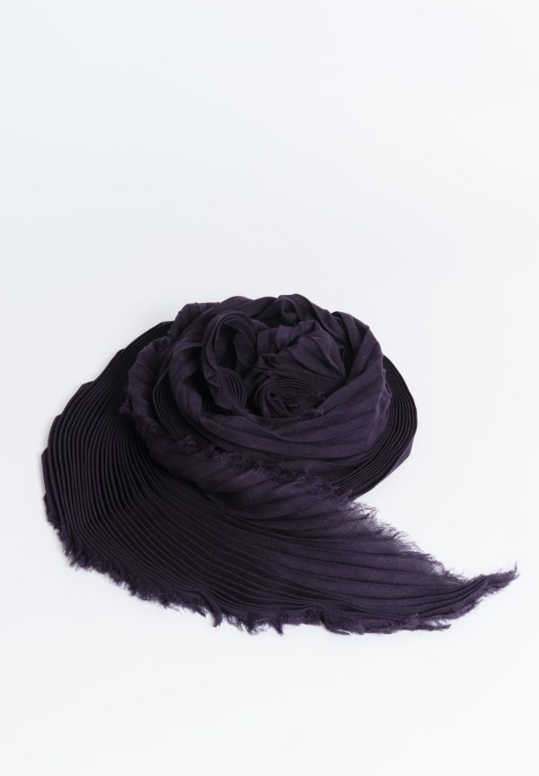 Issey Miyake Silk Wool Pleats Stole
