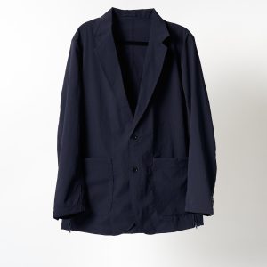 Kuon Side Zip Seersucker Blazer