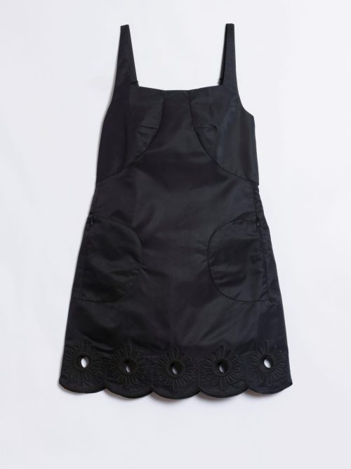 Tibi Daisy Embroidered Short Dress