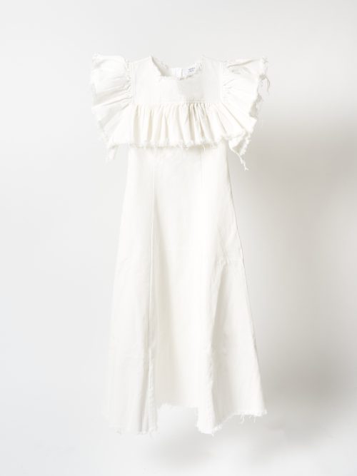 Ksenia Schnaider Denim Maxi Dress with Ruffles