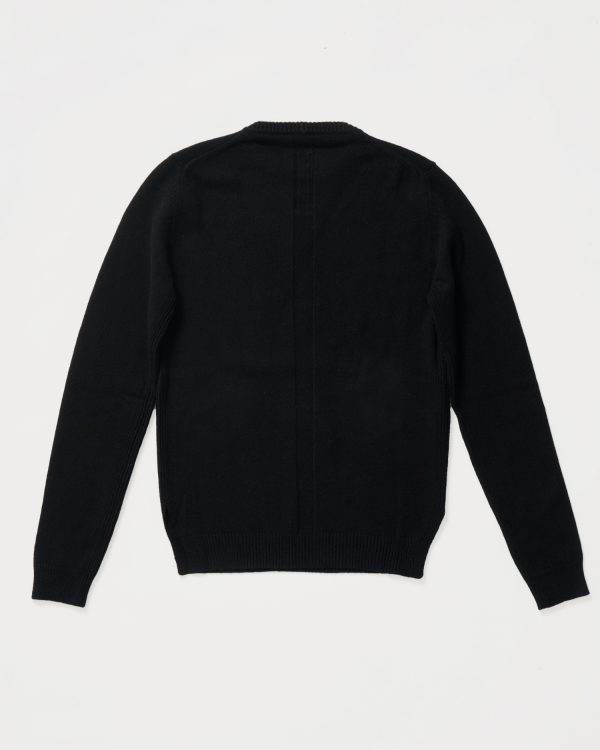 40119f2b-d7f5-4b42-9c46-d7df50049da4_RickOwen_BikerRoundNeck_Sweater_005_58.jpg Rick Owens Maglia- Biker Round Neck, view 3