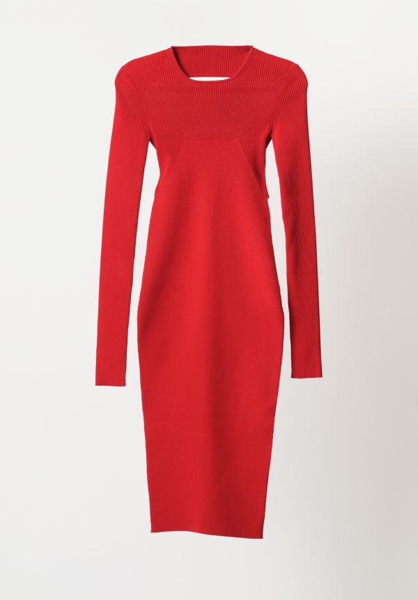 Rick Owens Abito In Maglia - Column Dress