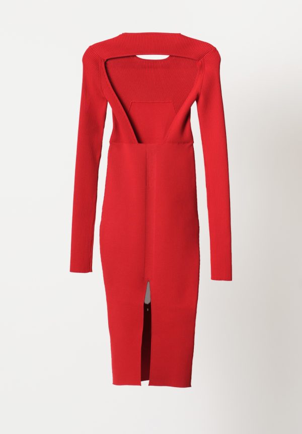 Rick Owens Abito In Maglia - Column Dress