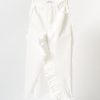 Ksenia Schnaider Denim Maxi Skirt with Ruffles