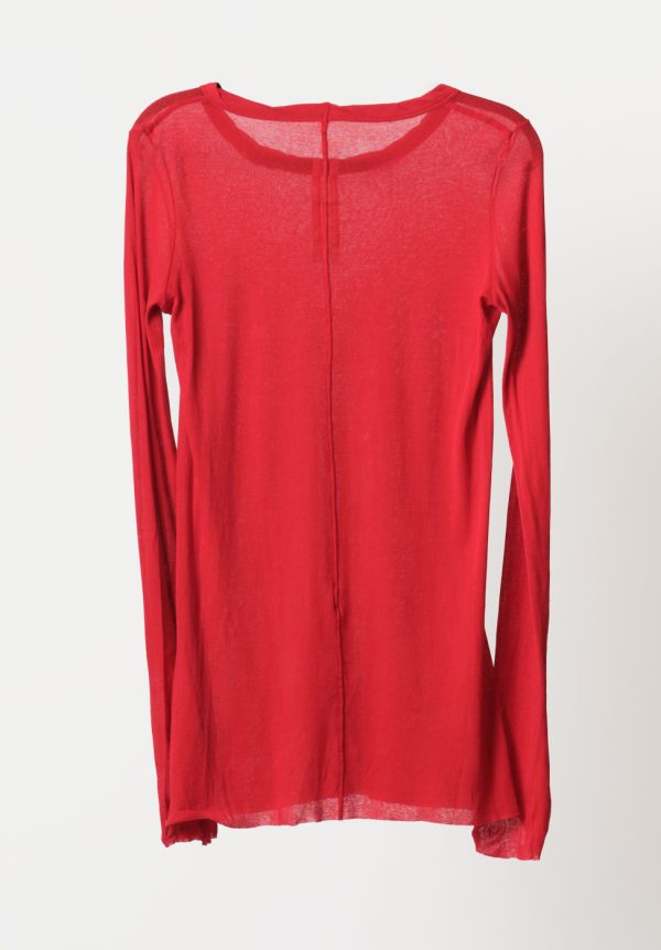 5b3a100b-d529-49f9-9ae5-b8f7c59d2335_RICK_OWENS_255385x3968_037.jpg Rick Owens T-Shirt - Rib LS T, view 3