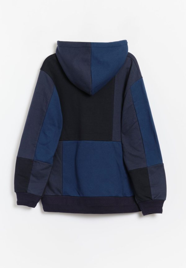 Kuon Patchwork Hoodie, view 2