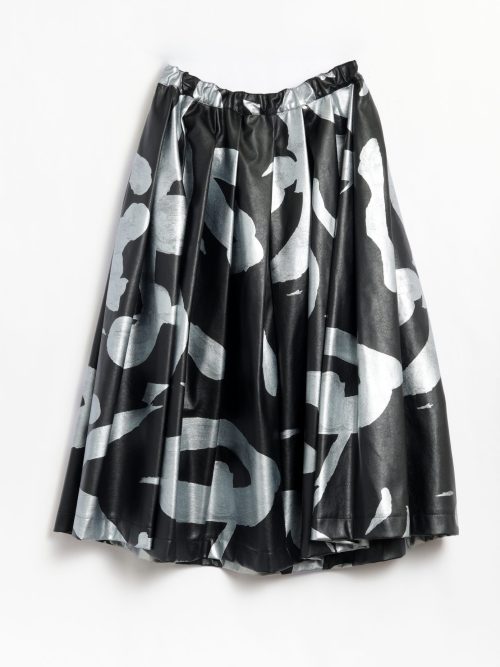 Comme des Garçons Black and Silver Skirt