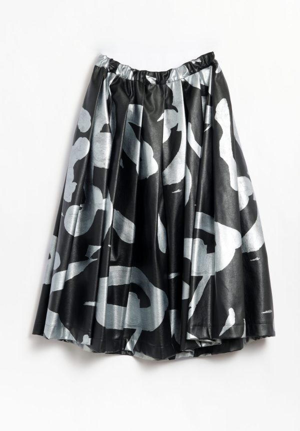 Comme des Garçons Black and Silver Skirt