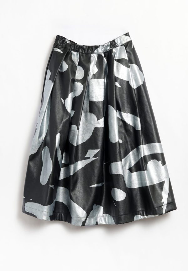 Comme des Garçons Black and Silver Skirt, view 3