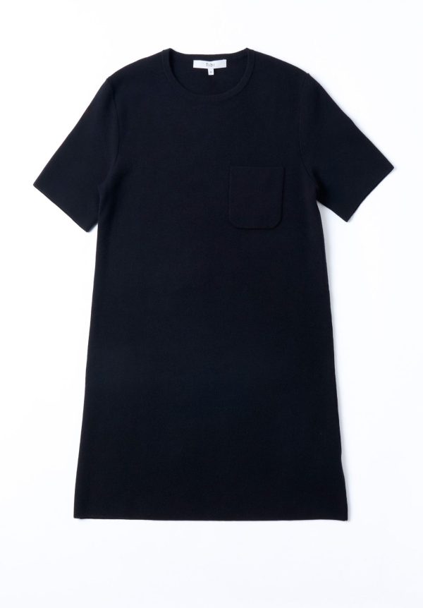 Tibi Compact Stretch Cashmere Mini Dress