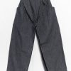 Yeung Chin Straight Pants With Raw Edge Detail