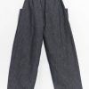 Yeung Chin Straight Pants With Raw Edge Detail, view 2