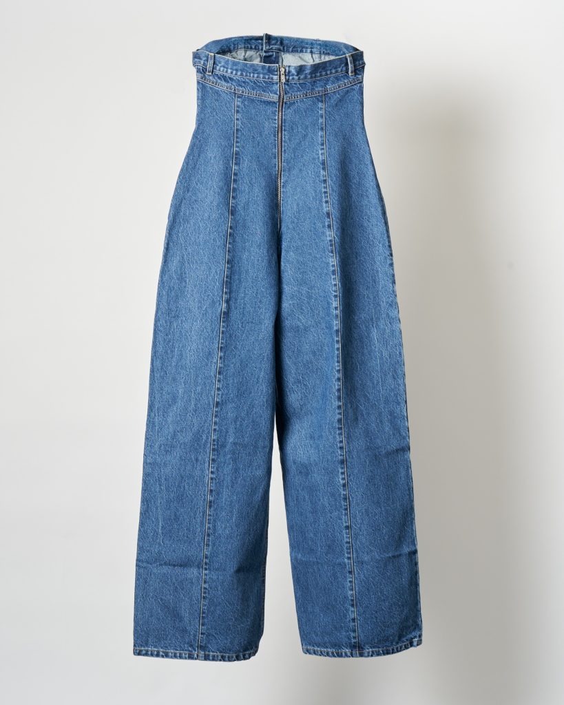 Ksenia Schnaider Strapless Denim Overall