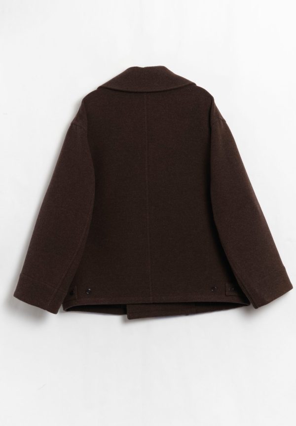 ジャケット・アウター LEMAIRE DISPATCH PEACOAT LEMAIRE Black Dispatch Peacoat Lemaire