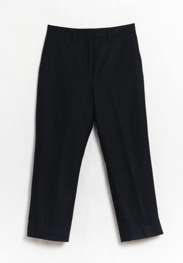 Margaret Howell Midi Waist Crop Flannel Trousers