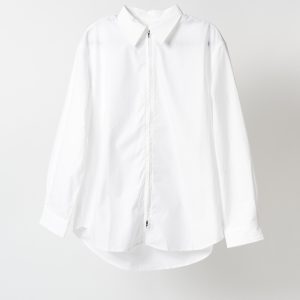 Kuon Zip-Up Cotton Shirt