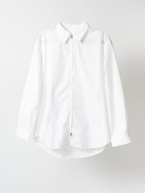 Kuon Zip-Up Cotton Shirt