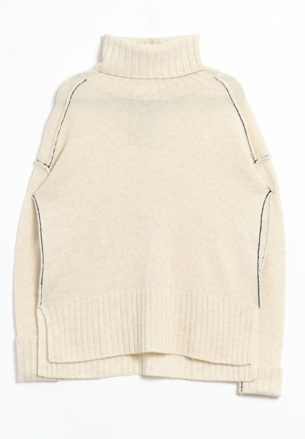 Paychi Guh Premium Cashmere Relaxed Turtleneck