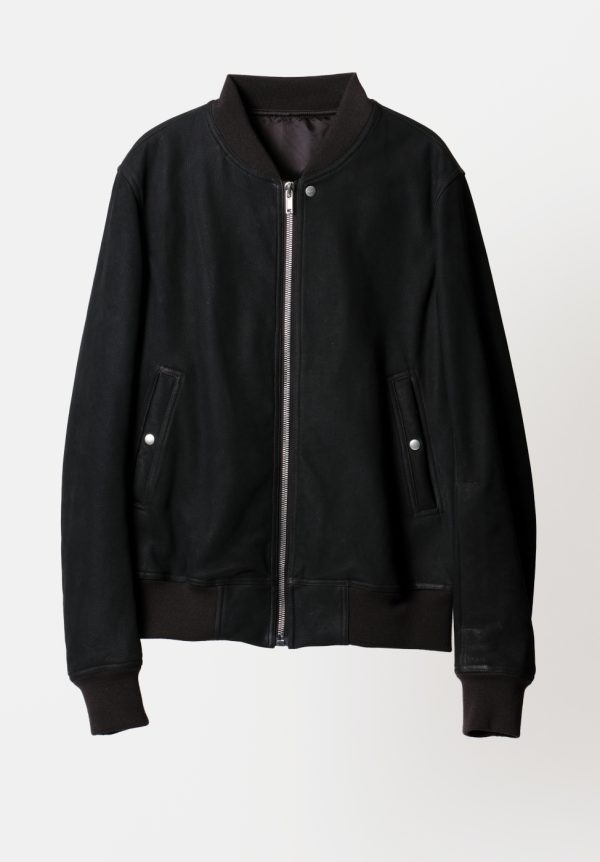 Rick Owens Black Flight Classic Bomber Jacket, view 2