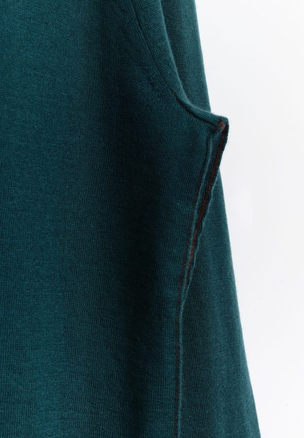 Paychi Guh Worsted Cashmere L/S Crew - Pine Green, view 3