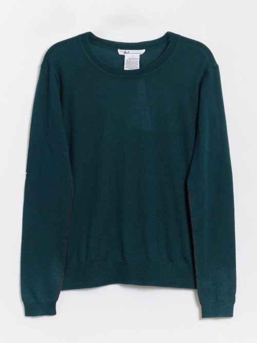 Paychi Guh Worsted Cashmere L/S Crew - Pine Green