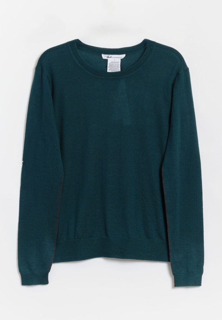 Paychi Guh Worsted Cashmere L/S Crew - Pine Green