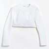 Tibi Sculpted Cotton Long Sleeve Top