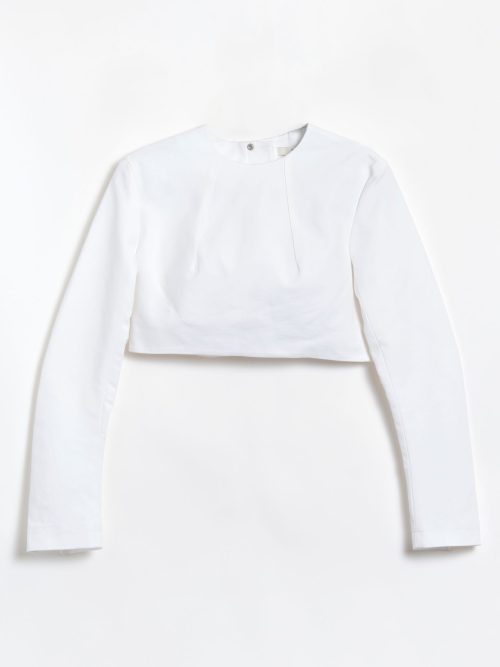 8f9cf0da-aea2-4947-8482-e1f475474eae_Tibi_24951X_087.jpg Tibi Sculpted Cotton Long Sleeve Top