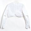 Tibi Sculpted Cotton Long Sleeve Top, view 2