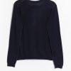 Paychi Guh Worsted Cashmere L/S Crew - Navy, view 2