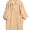 Mai-Gidah Shortsleeve Tunic Shirt with Wraparound Collar, view 2