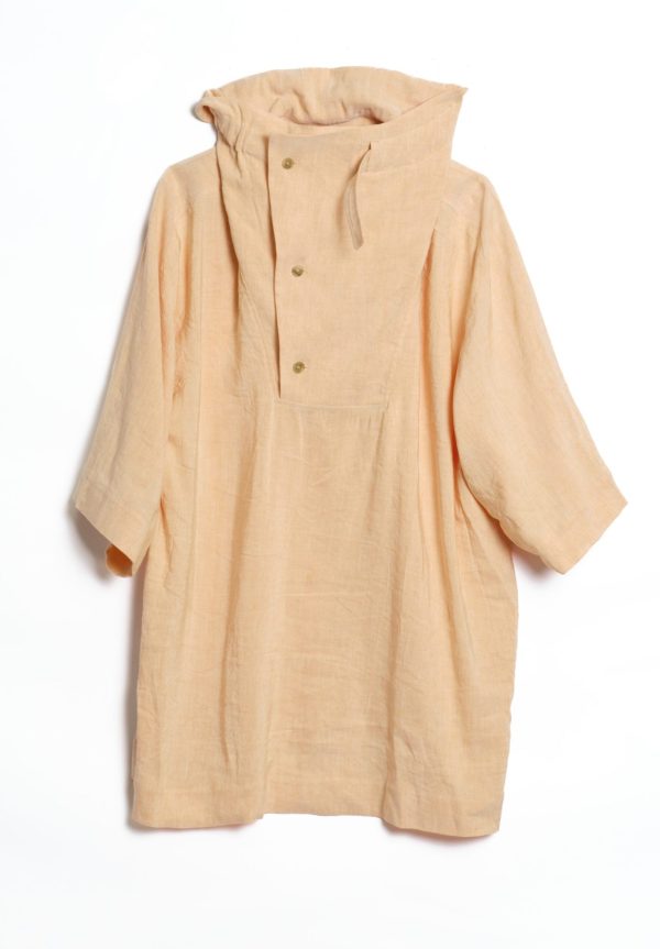Mai-Gidah Shortsleeve Tunic Shirt with Wraparound Collar, view 2