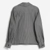 MaiGidah_-BlackWhiteJacket_314.jpg Mai Gidah Corduroy Worker Style Jacket with Button-Closure and Pockets, view 2